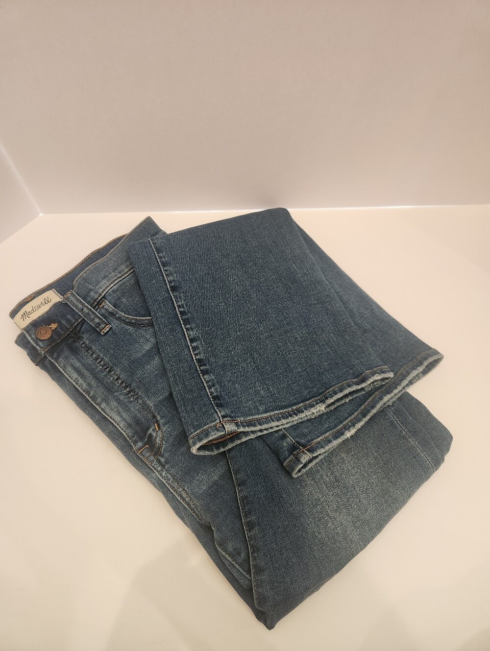 Madewell Midwash Blue Skinny Flare Jeans